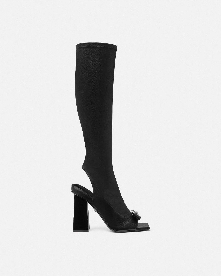 New Gianni Ribbon Open Knee-High Boots 105 Mm Boots