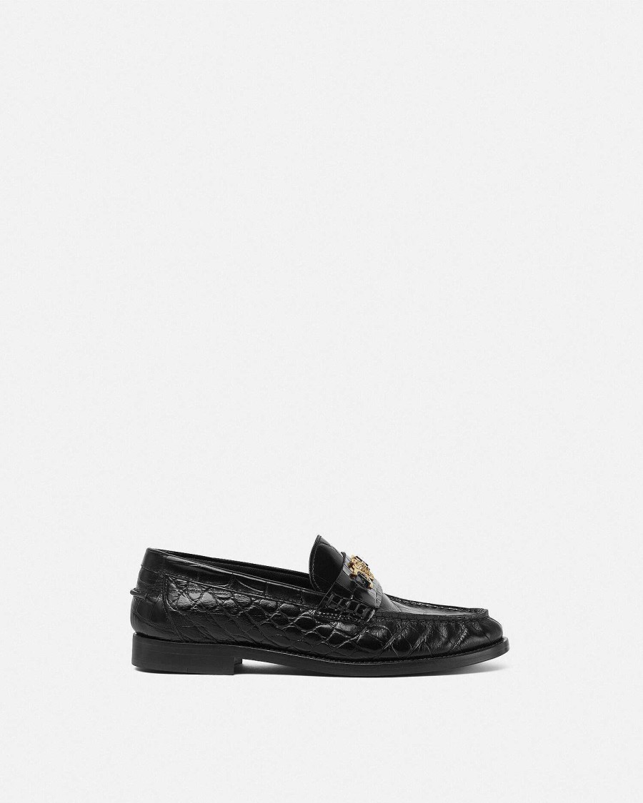 Clearance Croc-Effect Medusa '95 Loafers Loafers & Flats