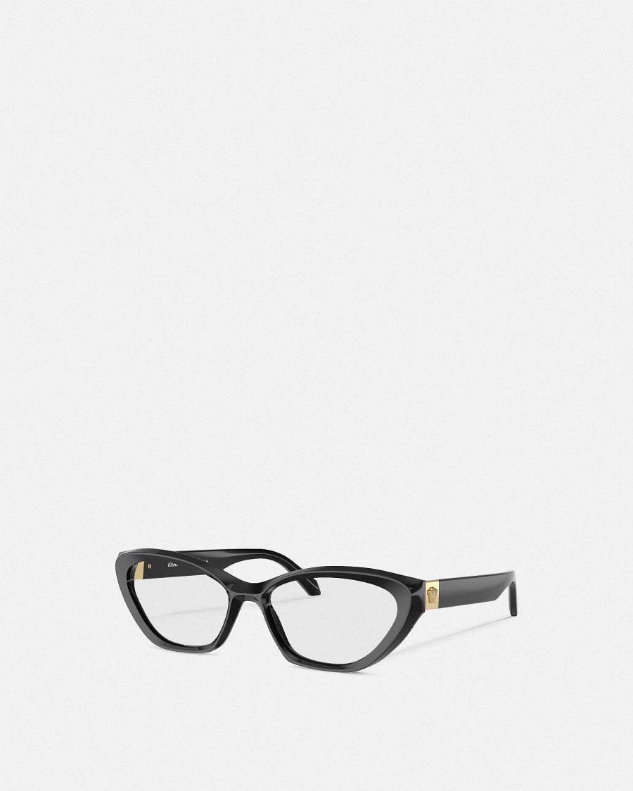 Hot Medusa Plaque Cat-Eye Glasses Eyeglass Frames