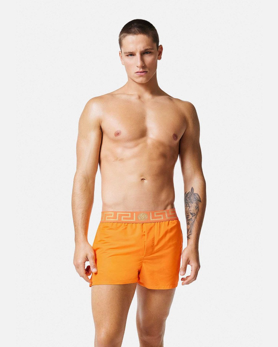 New Greca Border Swim Shorts Swimwear