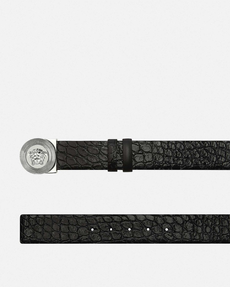 New Medusa Biggie Reversible Leather Belt Belts