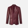 Hot Leather Single-Breasted Blazer Blazers & Suits