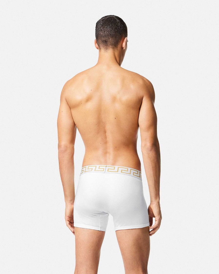 Clearance Greca Border Long Trunks Boxers