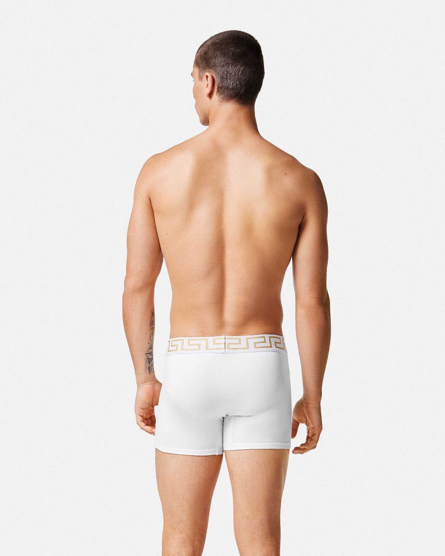 New Greca Border Long Trunks 2-Pack Boxers