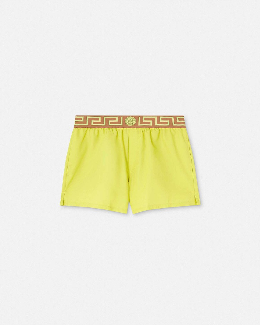 Clearance Greca Border Swim Shorts Swimwear