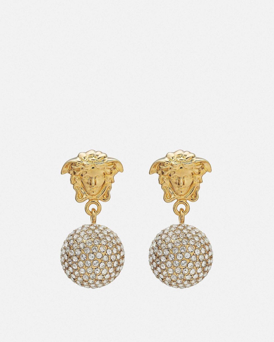 Online Medusa Crystal Ball Earrings Earrings