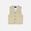 Hot Bonded Gabardine Cargo Vest Jackets & Coats