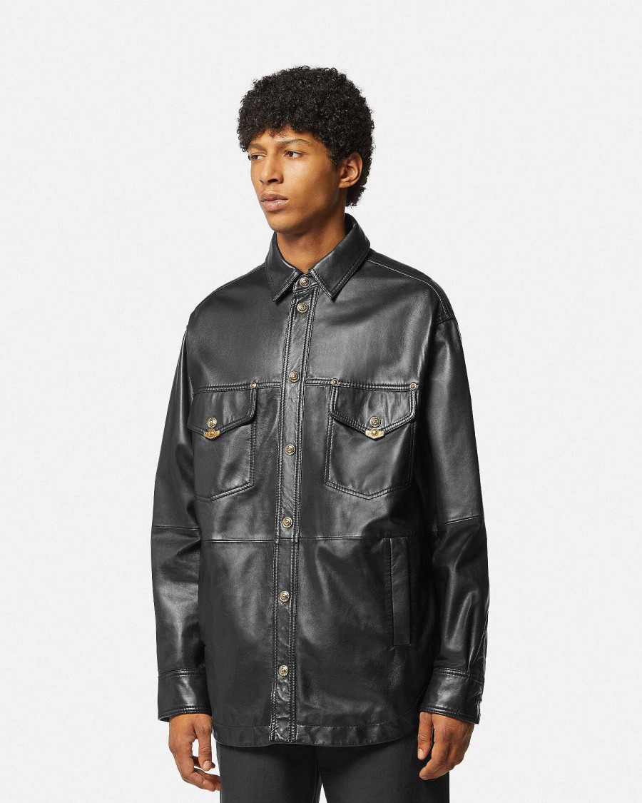 Online Leather Blouson Jacket Clothing