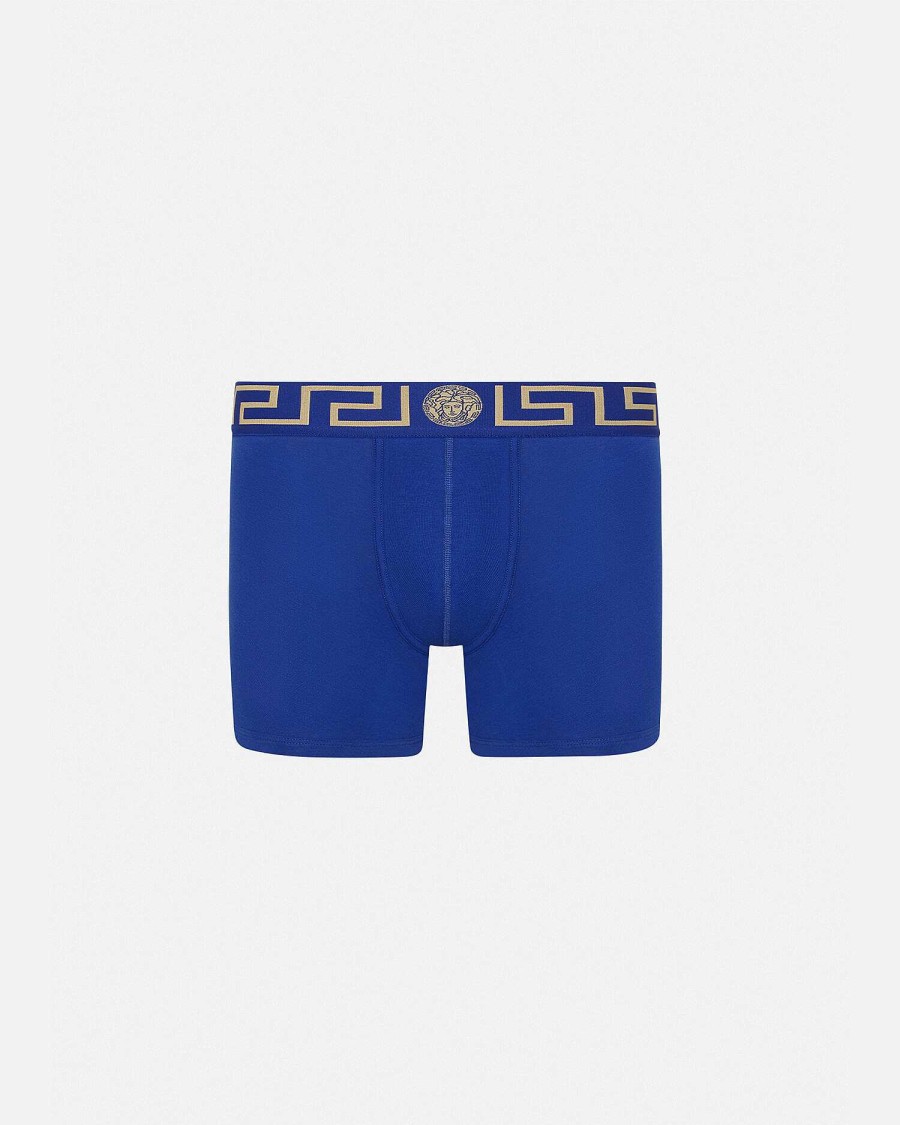 Hot Greca Border Long Trunks Boxers