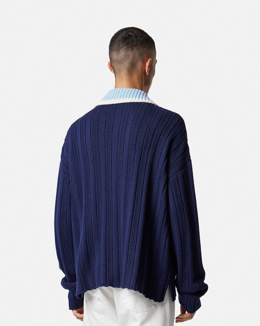 Hot Blouson Cable-Knit Cardigan Knitwear