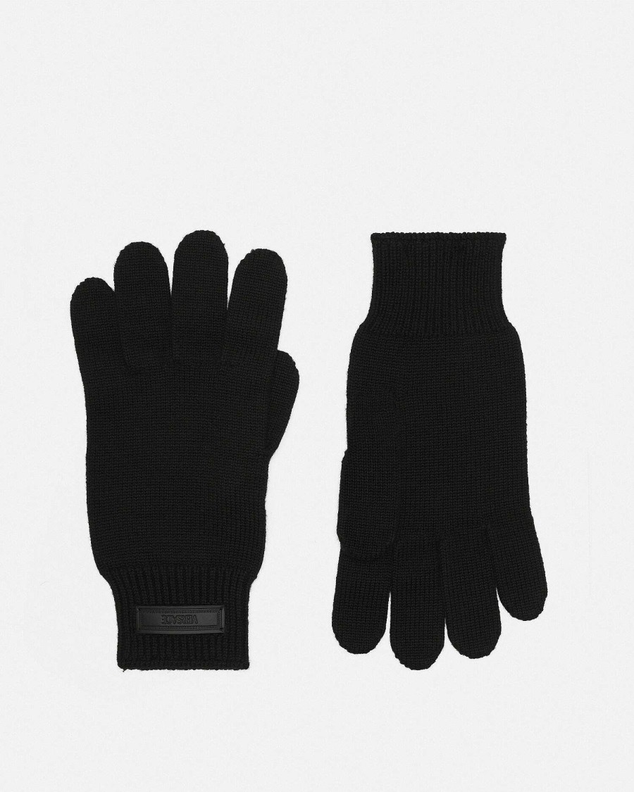 Best Logo Knit Gloves Soft Accessories