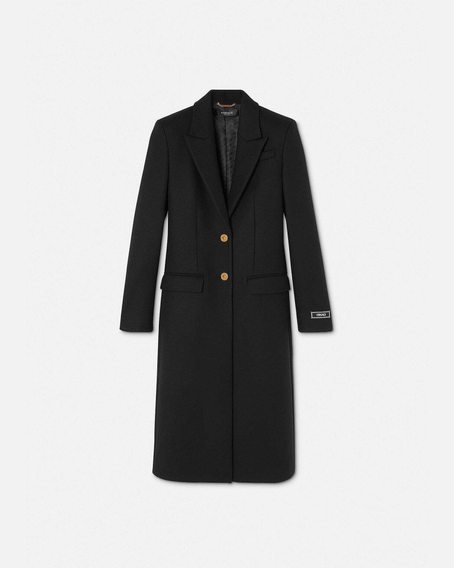 Online Straight Single-Breasted Coat Outerwear & Coats