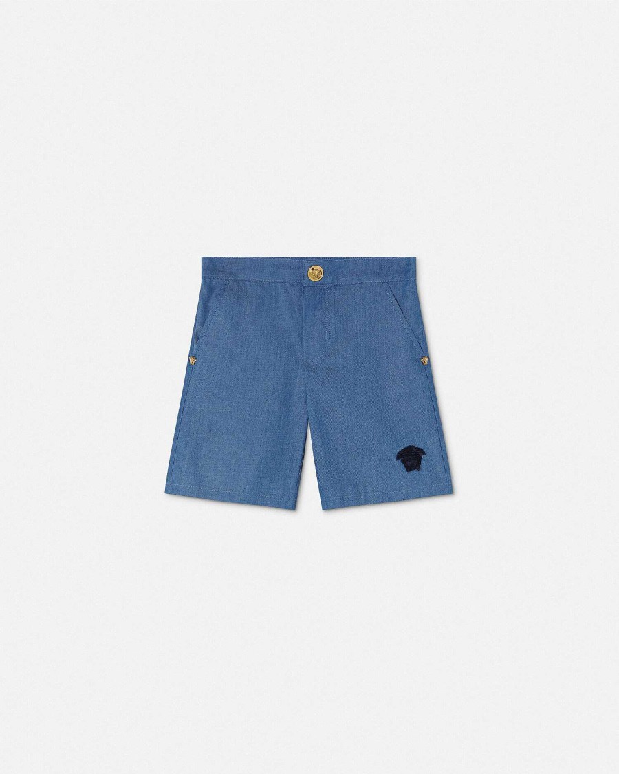 New Medusa Chambray Baby Shorts Clothing