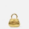 Clearance Croc-Effect Greca Goddess Mini Bag Top Handle