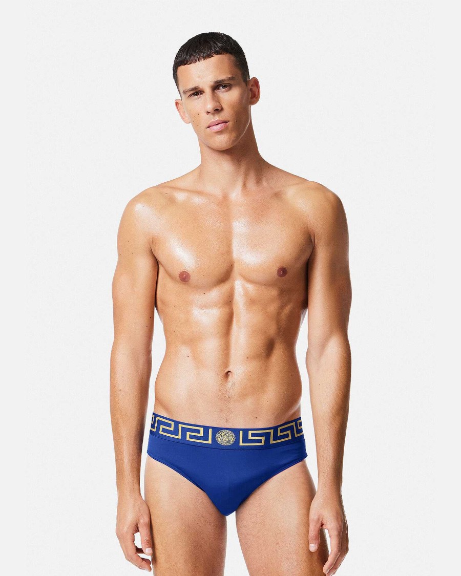 Online Greca Border Swim Briefs Swimwear