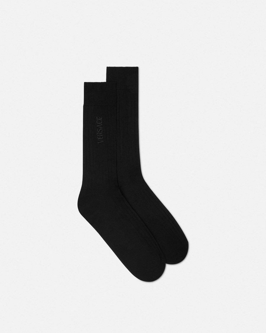 Wholesale Logo Ribbed Socks Socks