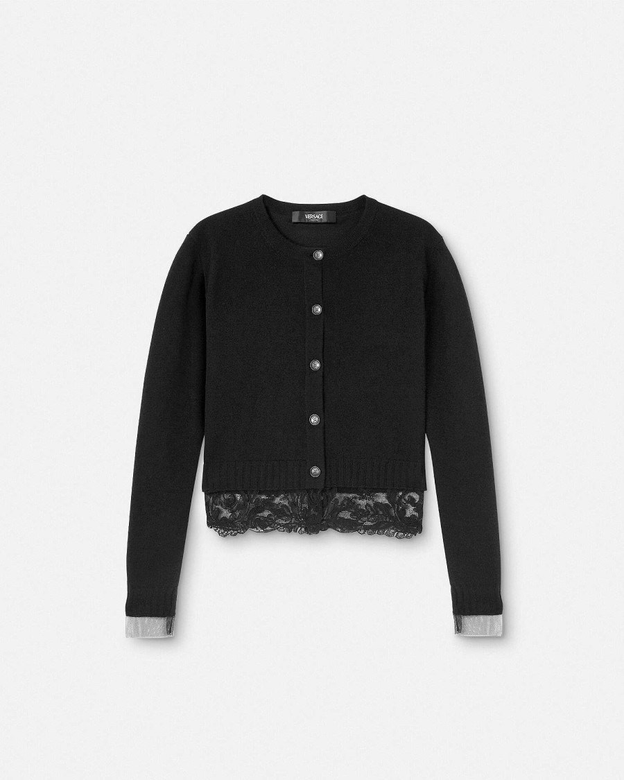 Hot Barocco Lace Cardigan Knitwear