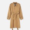 Hot Baroque Buckle Ruffled Trench Coat Clothing