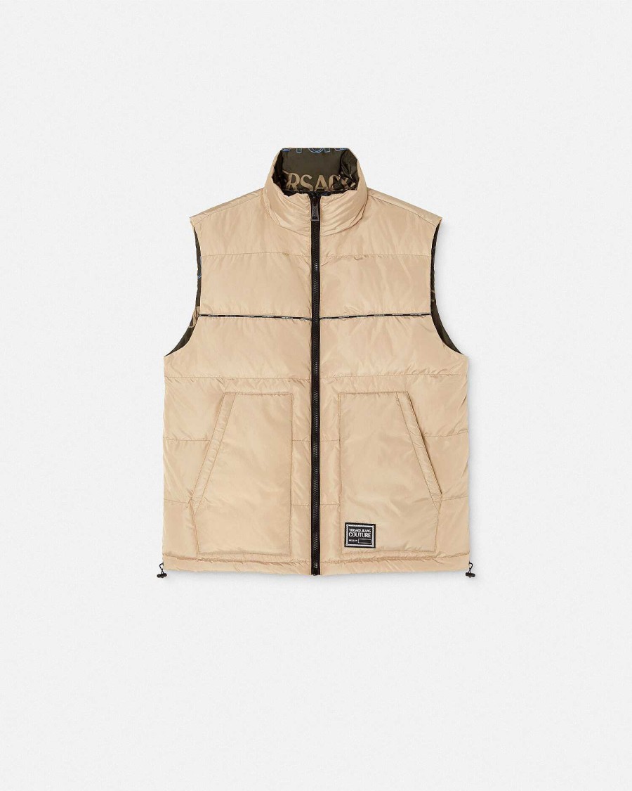 Hot Logowave Reversible Puffer Vest Clothing