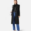 Online Straight Single-Breasted Coat Outerwear & Coats