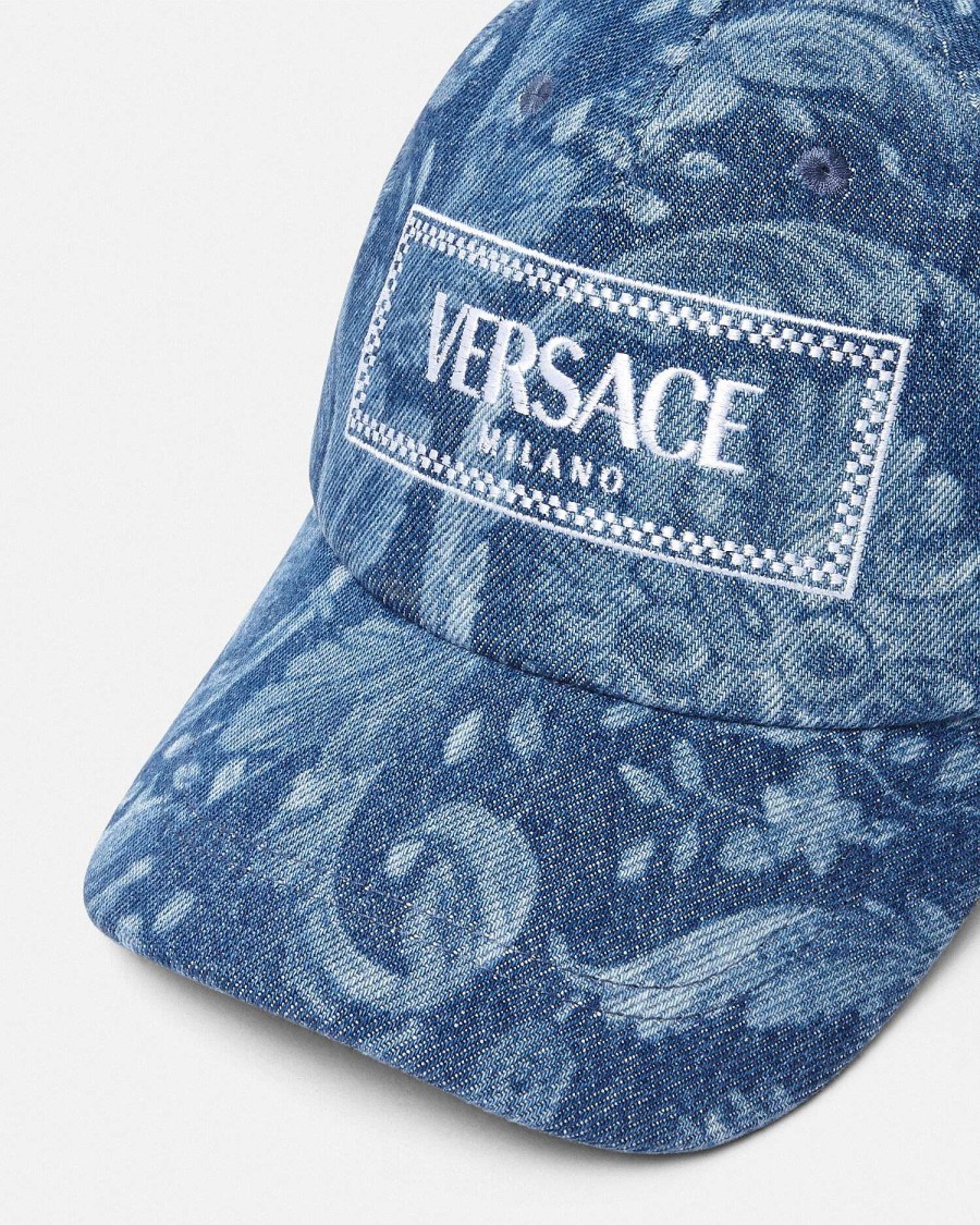 Wholesale Barocco Denim Logo Baseball Cap Hats & Caps