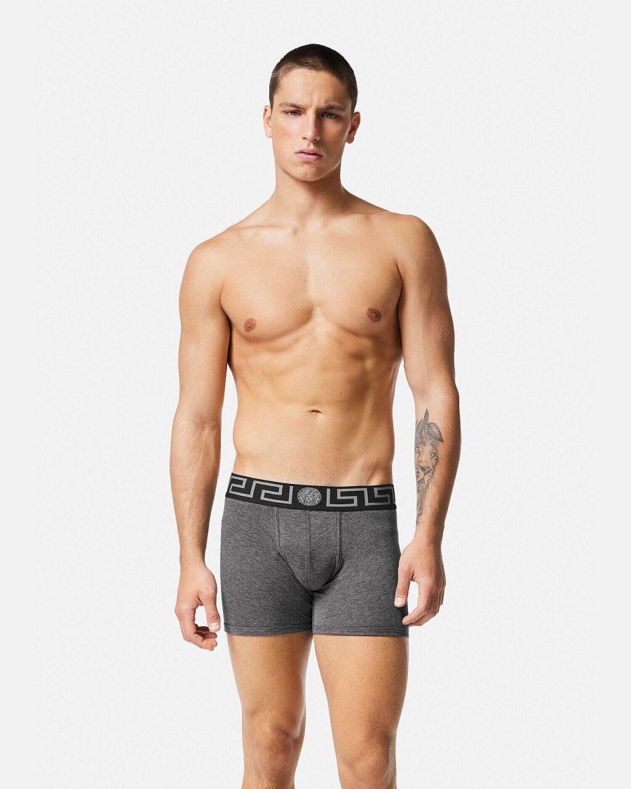 Wholesale Greca Border Long Trunks Boxers