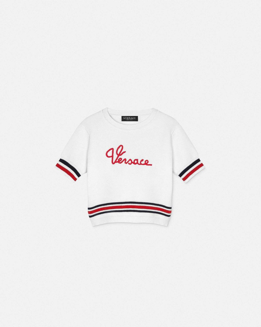 Online Versace Nautical Logo Kids Sweater Clothing