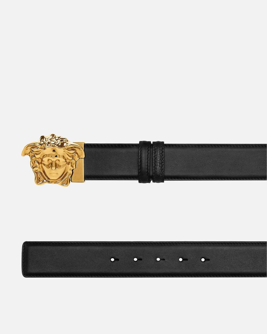 Best La Medusa Double-Face Leather Belt Belts