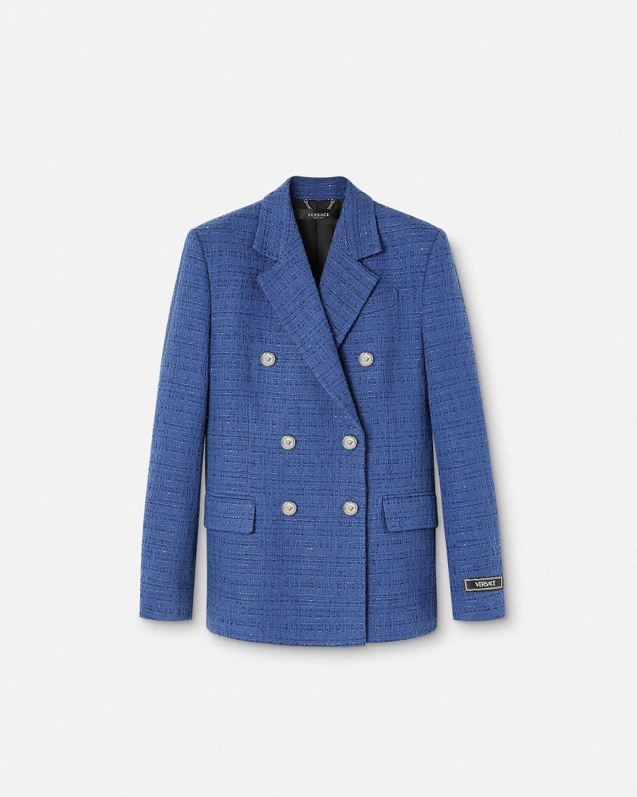 Online Boucl Tweed Slim Masculine Blazer Blazer & Jackets