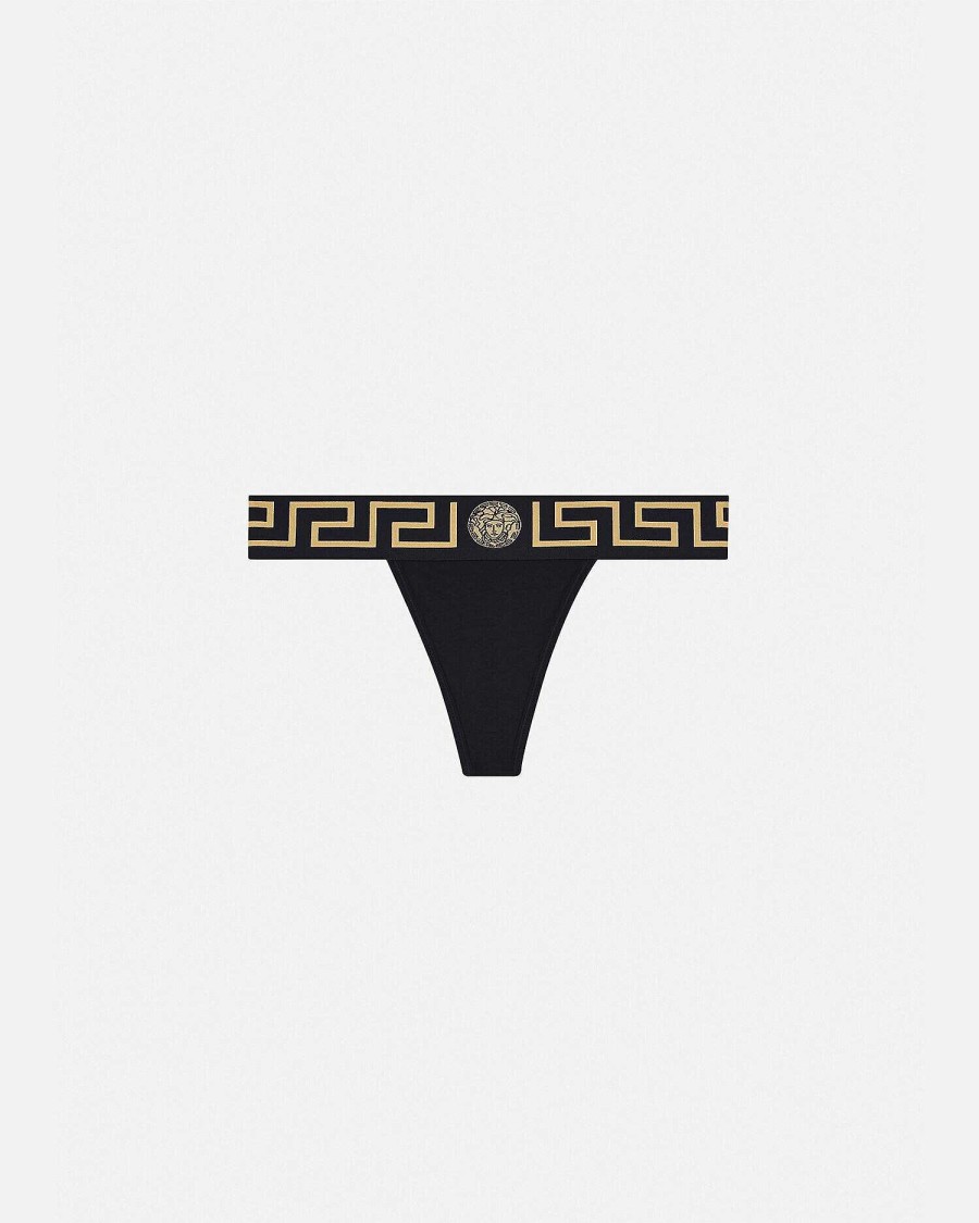 Best Greca Border Thong Bras & Briefs