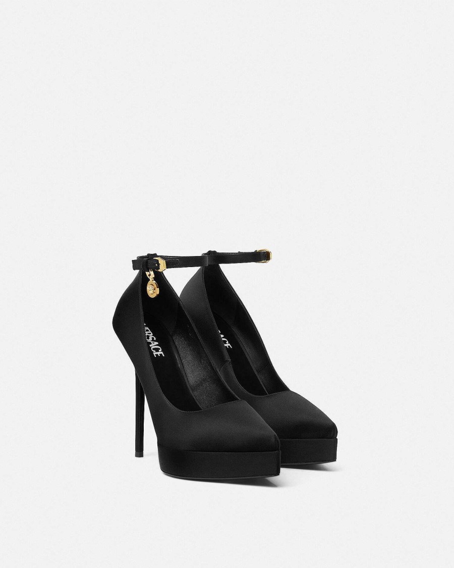 Online Lycia Satin Platform Pumps 140 Mm Pumps & Slingbacks