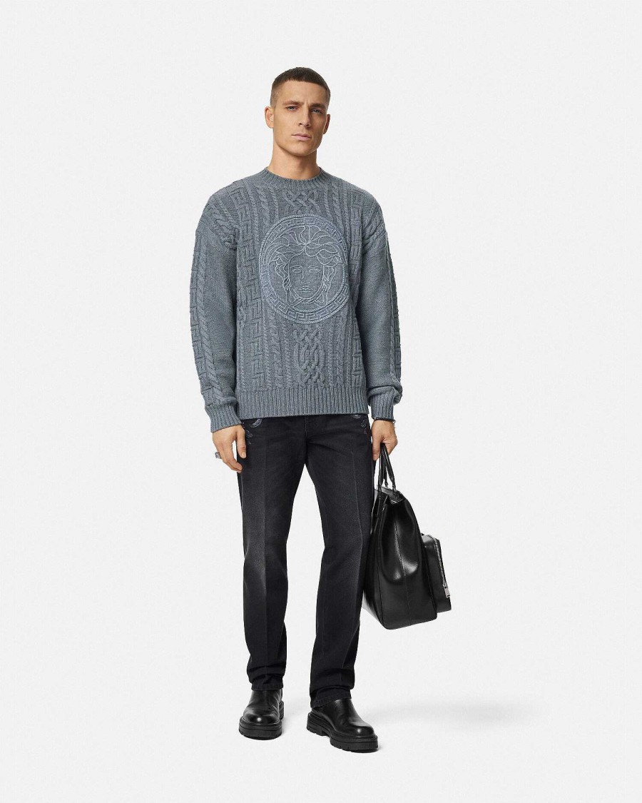 Hot Medusa Cable-Knit Sweater Knitwear