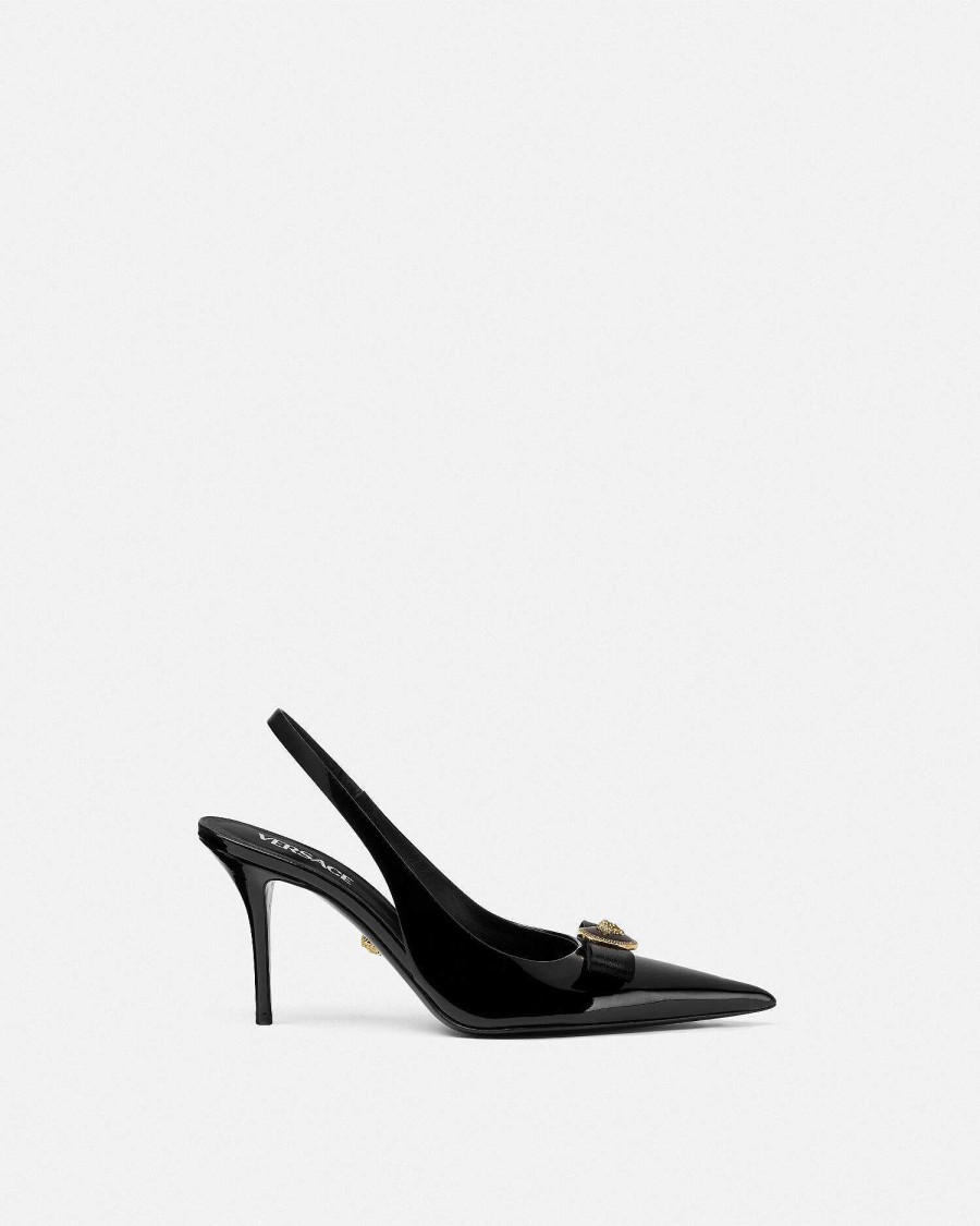 Hot Gianni Ribbon Slingback Pumps 85 Mm Pumps & Slingbacks