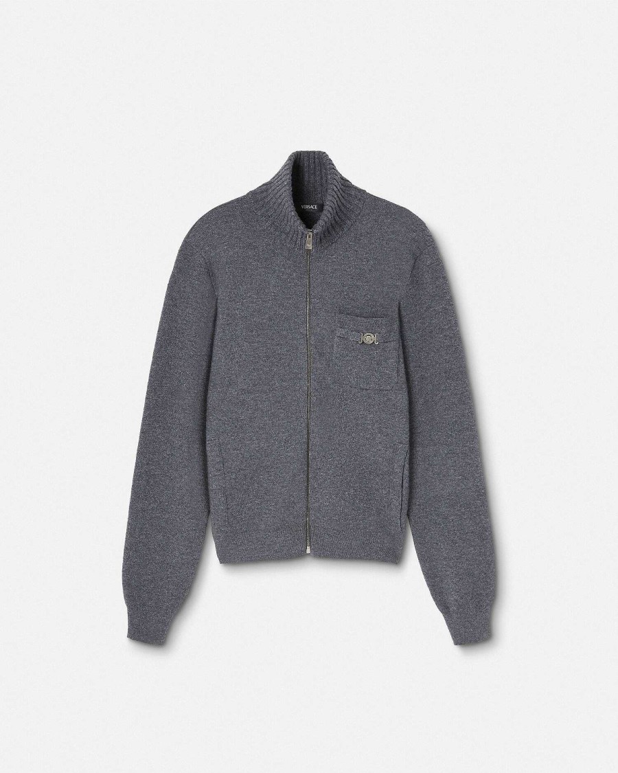 Clearance Cashmere-Blend Zip Sweater Knitwear