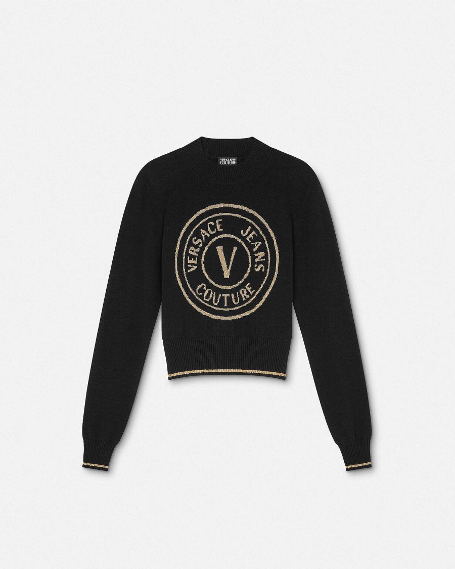 Online V-Emblem Sweater Clothing