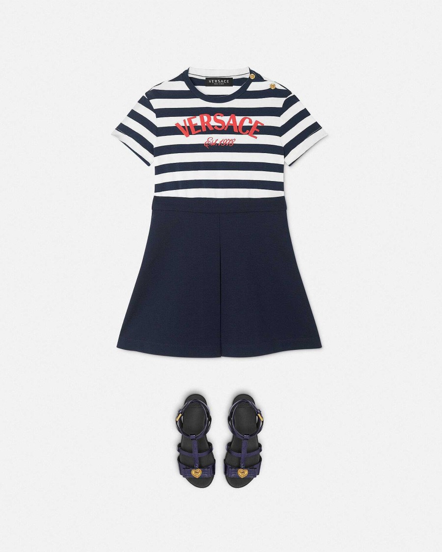 Hot Nautical Stripe Kids T-Shirt Dress Clothing