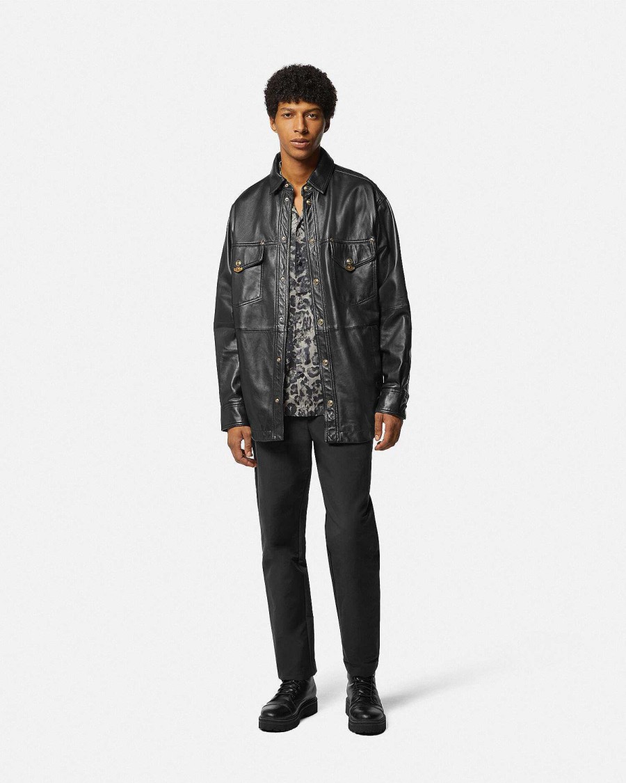 Online Leather Blouson Jacket Clothing