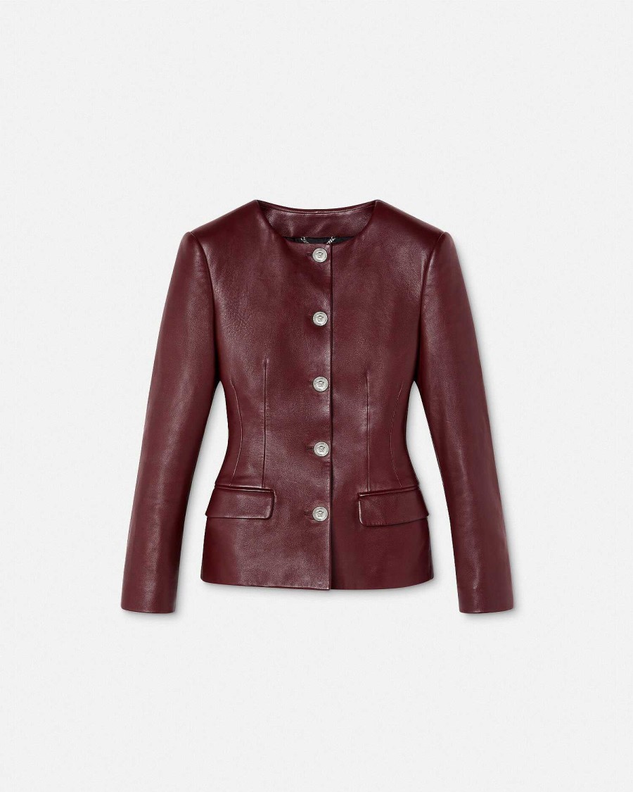 Clearance Leather Hourglass Jacket Outerwear & Coats