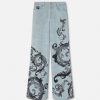 Clearance Watercolor Couture Flared Jeans Clothing