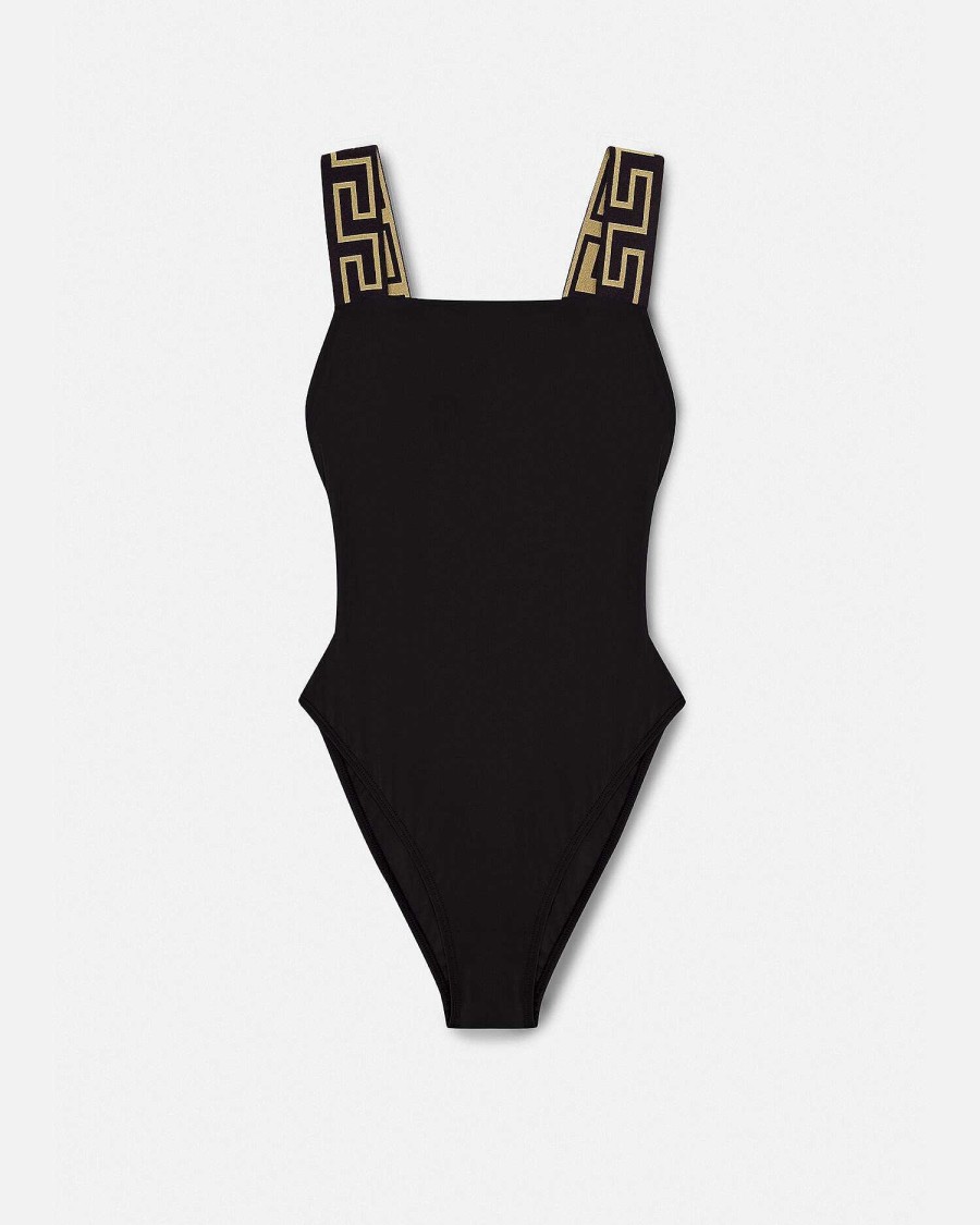 New Greca Border One-Piece Swimsuit Swimwear