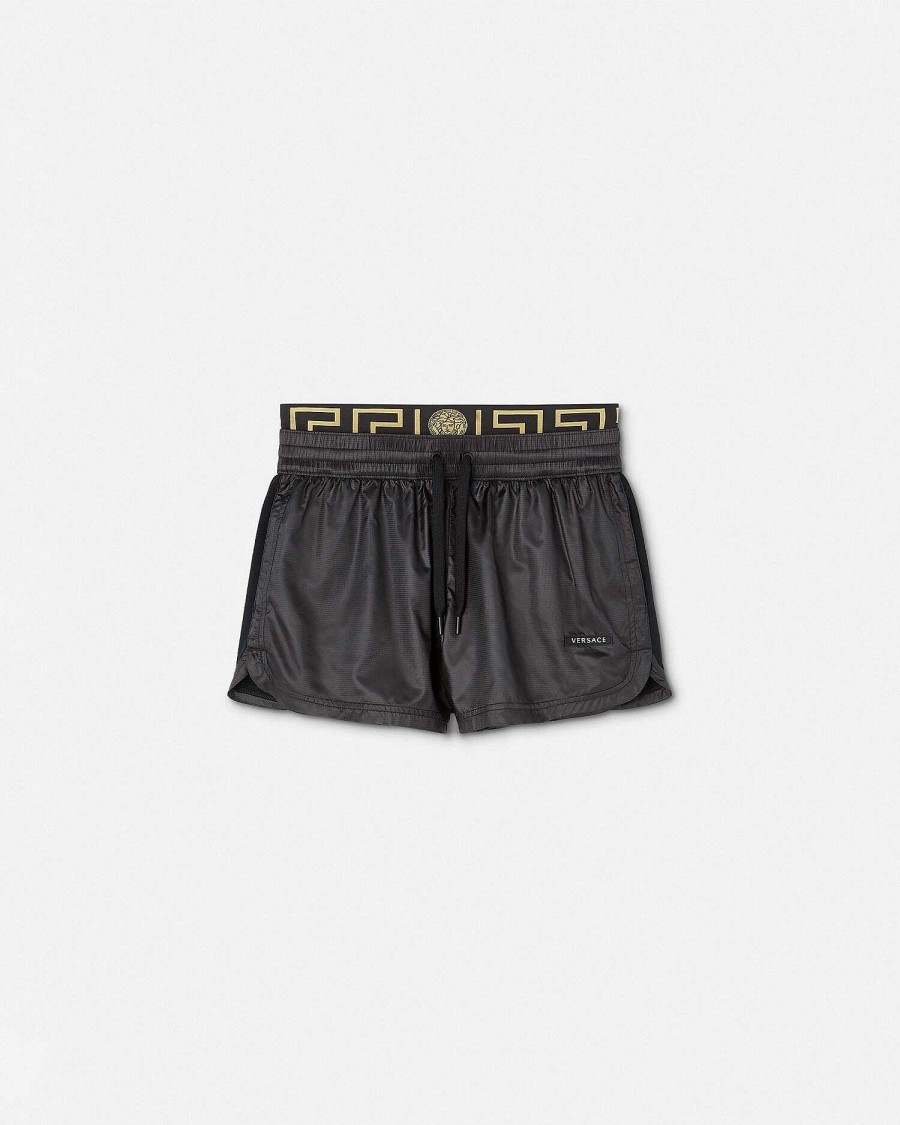 New Greca Border Gym Shorts Activewear