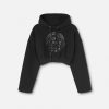 Clearance Embellished Medusa Crop Hoodie T-Shirts & Sweatshirts