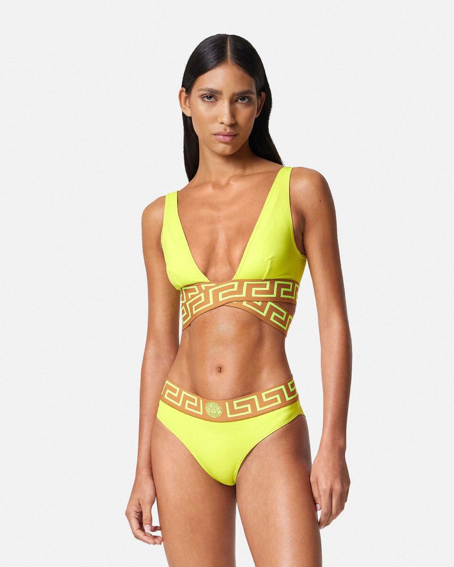 New Greca Border Bikini Bottoms Swimwear