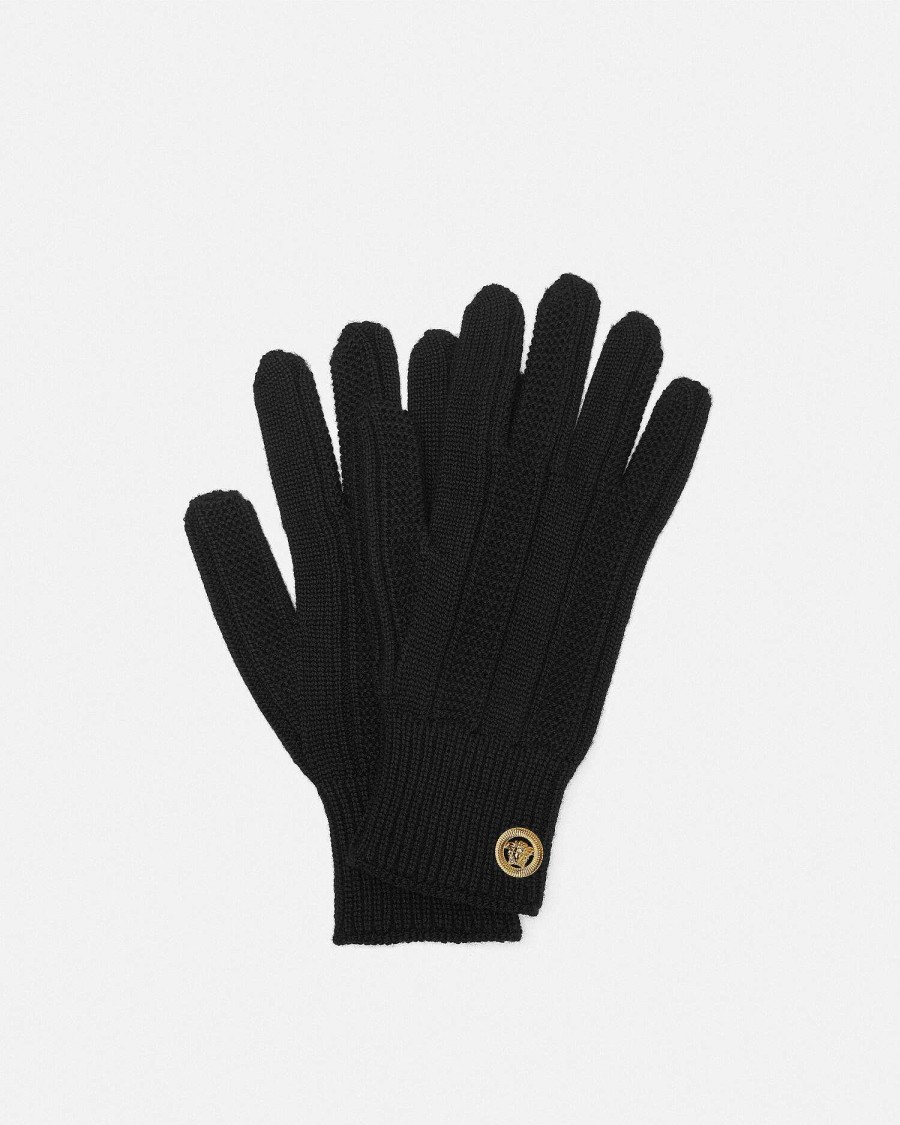 Wholesale Medusa Ribbed Knit Gloves Soft Accessories