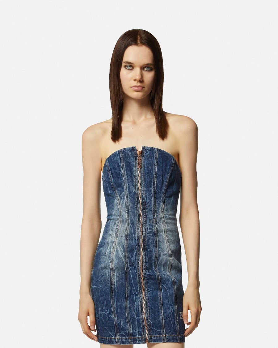 New Denim Mini Dress Clothing