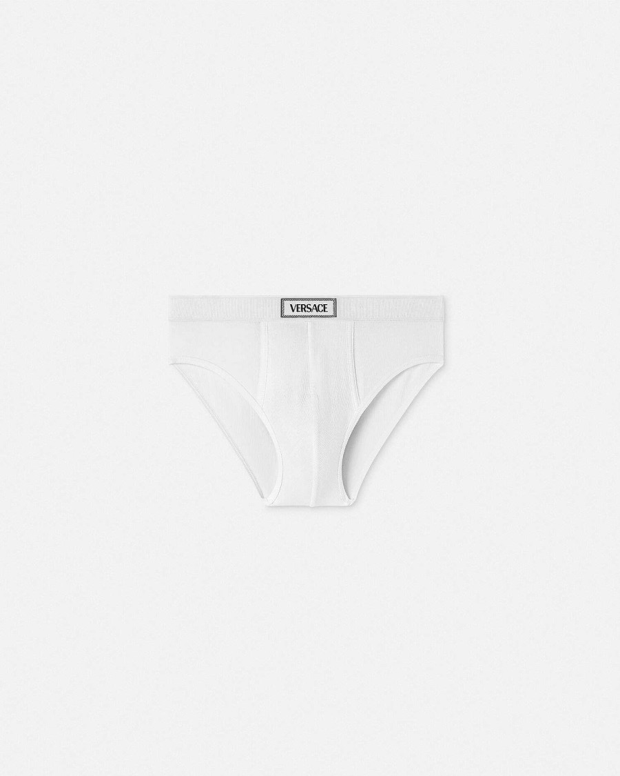 Online 90S Versace Logo Briefs Briefs