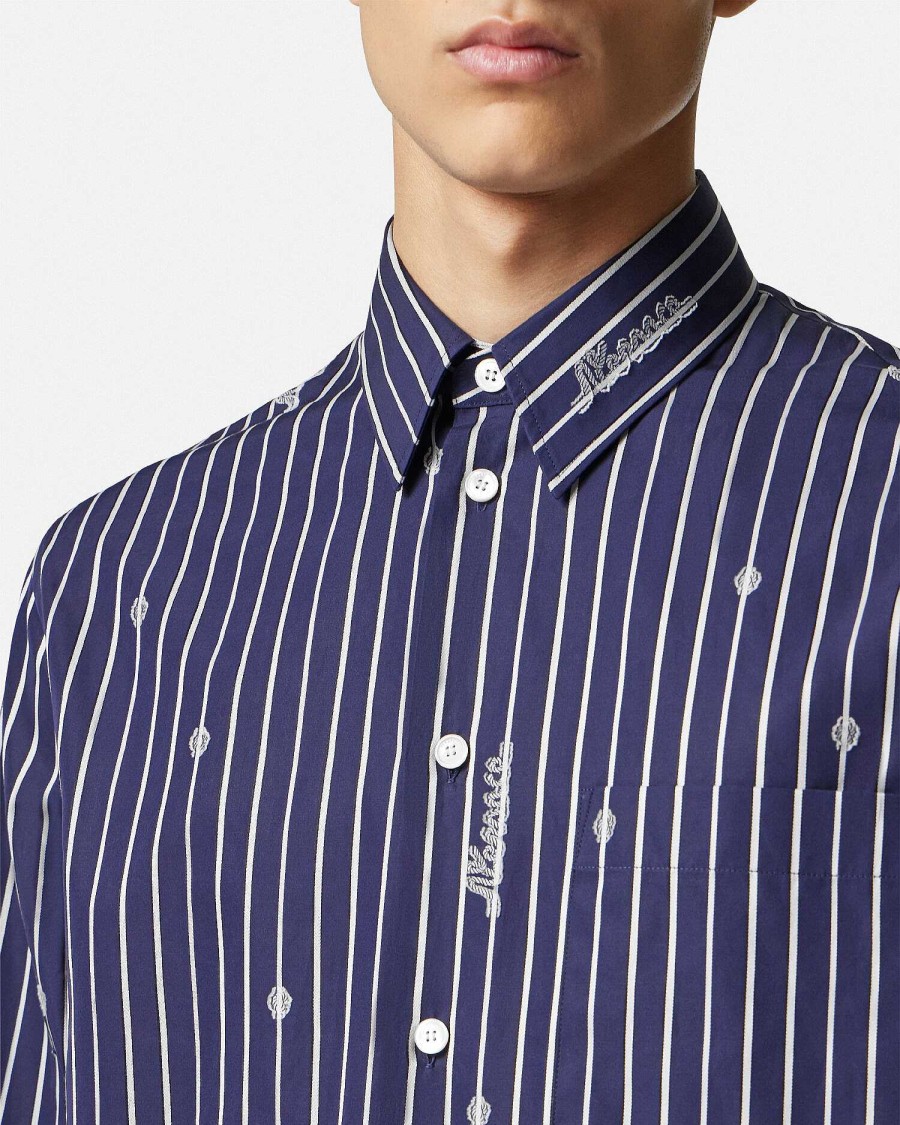 Best Versace Nautical Stripe Shirt Shirts