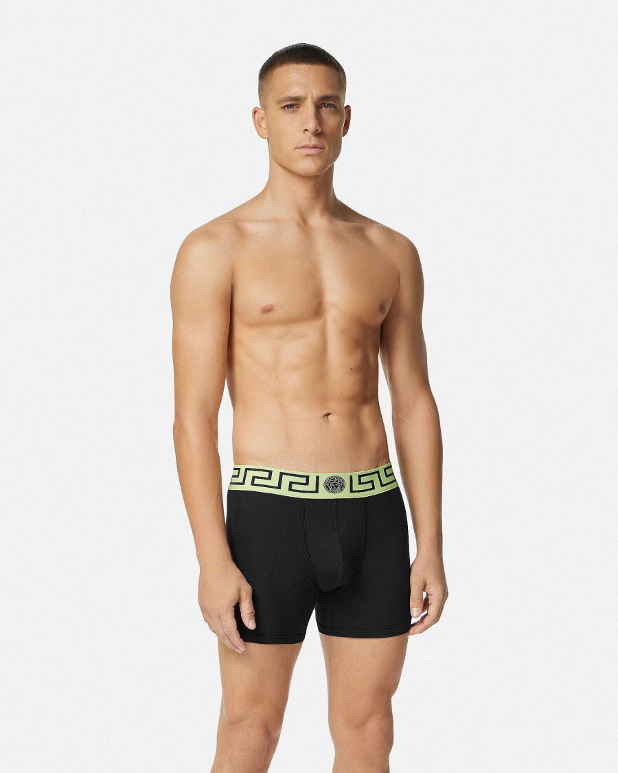 Wholesale Greca Border Long Trunks Boxers