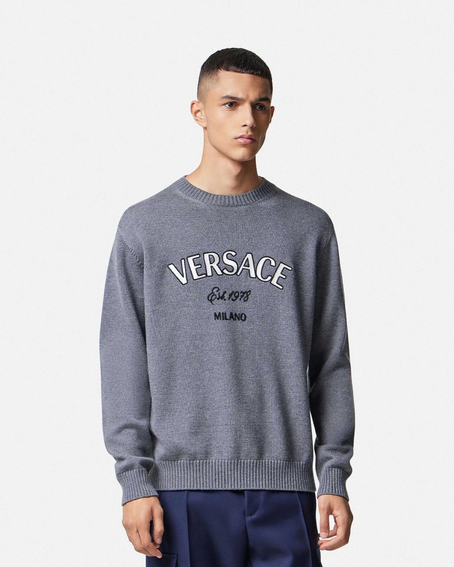 Best Versace Milano Stamp Sweater Knitwear