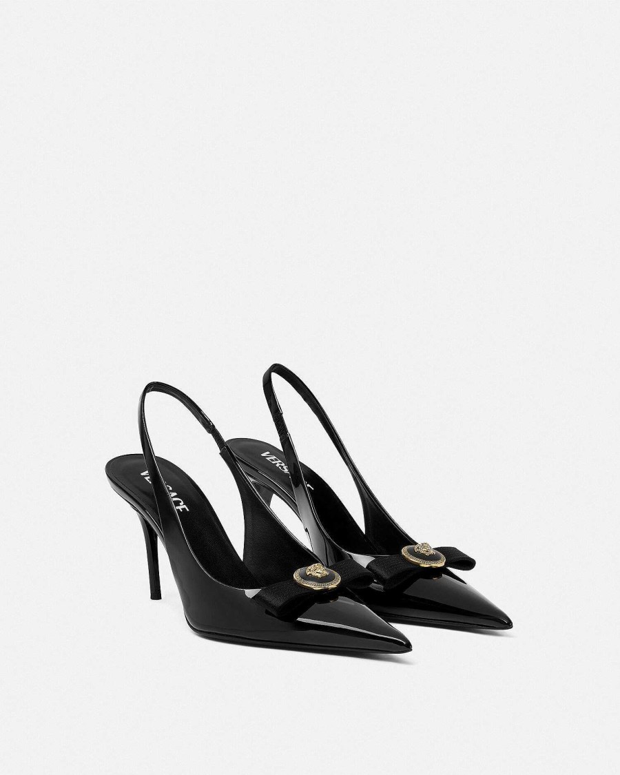 Hot Gianni Ribbon Slingback Pumps 85 Mm Pumps & Slingbacks